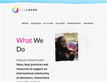 Tablet Screenshot of fablearn.org